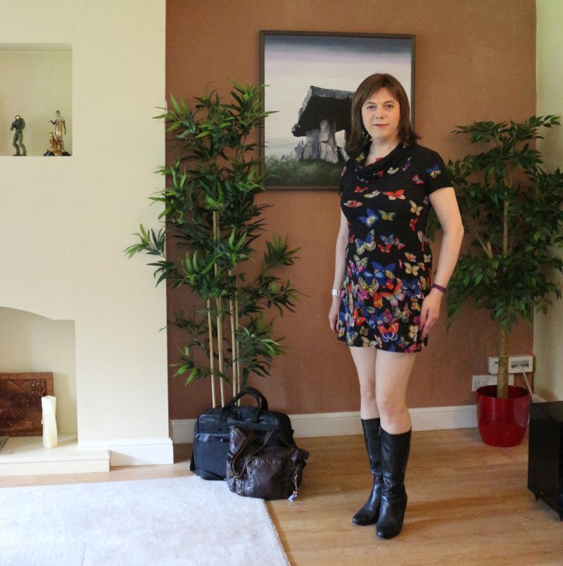 Butterfly cowl dress by Purplish