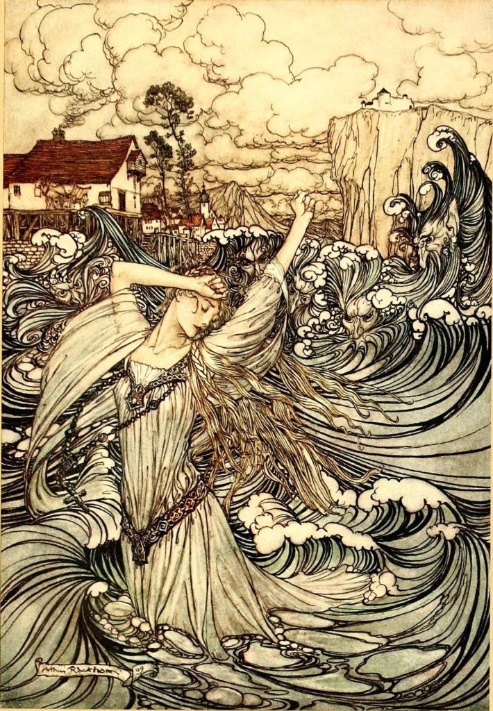 Illustration by Arthur Rackham from the book "Undine"