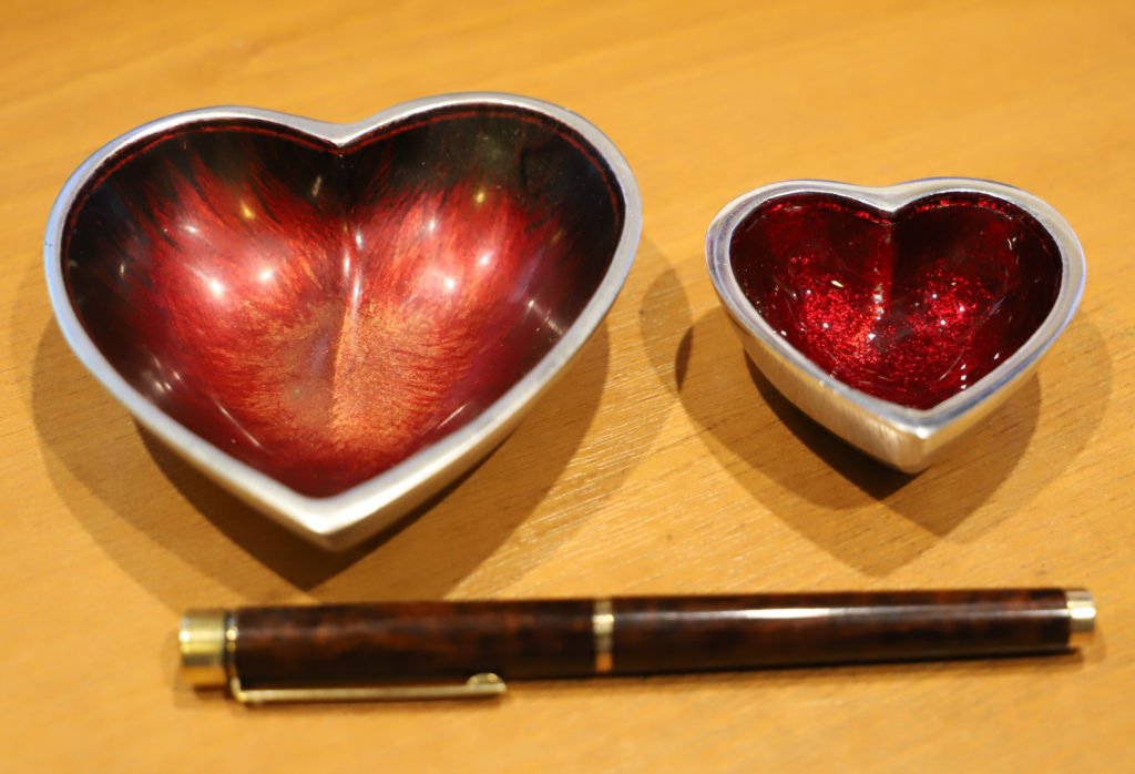 Heart-shaped dish
