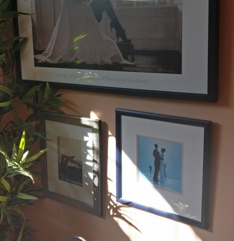 “Dance me to the end of Love” by Jack Vettriano, in situ